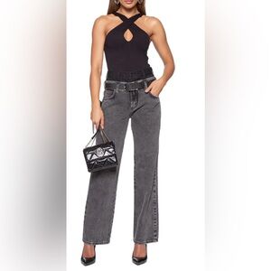 Double waist relax fit jeans from Brazil